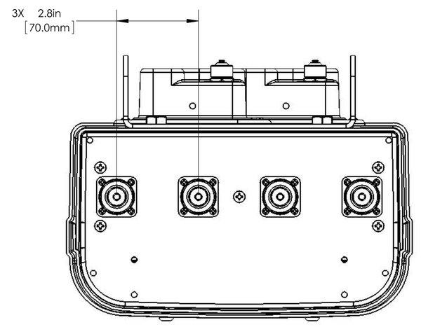 PI BSAS65RVH3 connector spacing